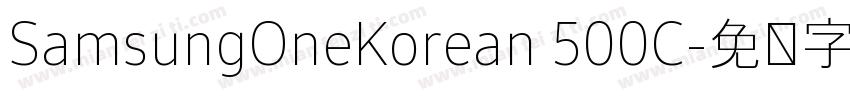 SamsungOneKorean 500C字体转换